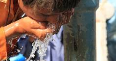 A child drinks clean water